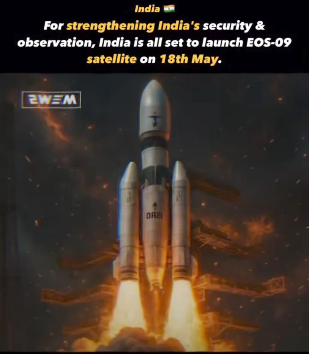 ISRO Set to Launch Earth Observation Satellite EOS-09 with PSLV-C61 Rocket