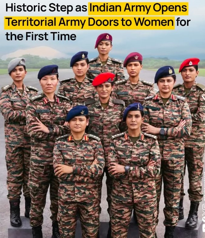 Women Soldiers Allowed in the Territorial Army: A Historic Step Toward Inclusive Defence