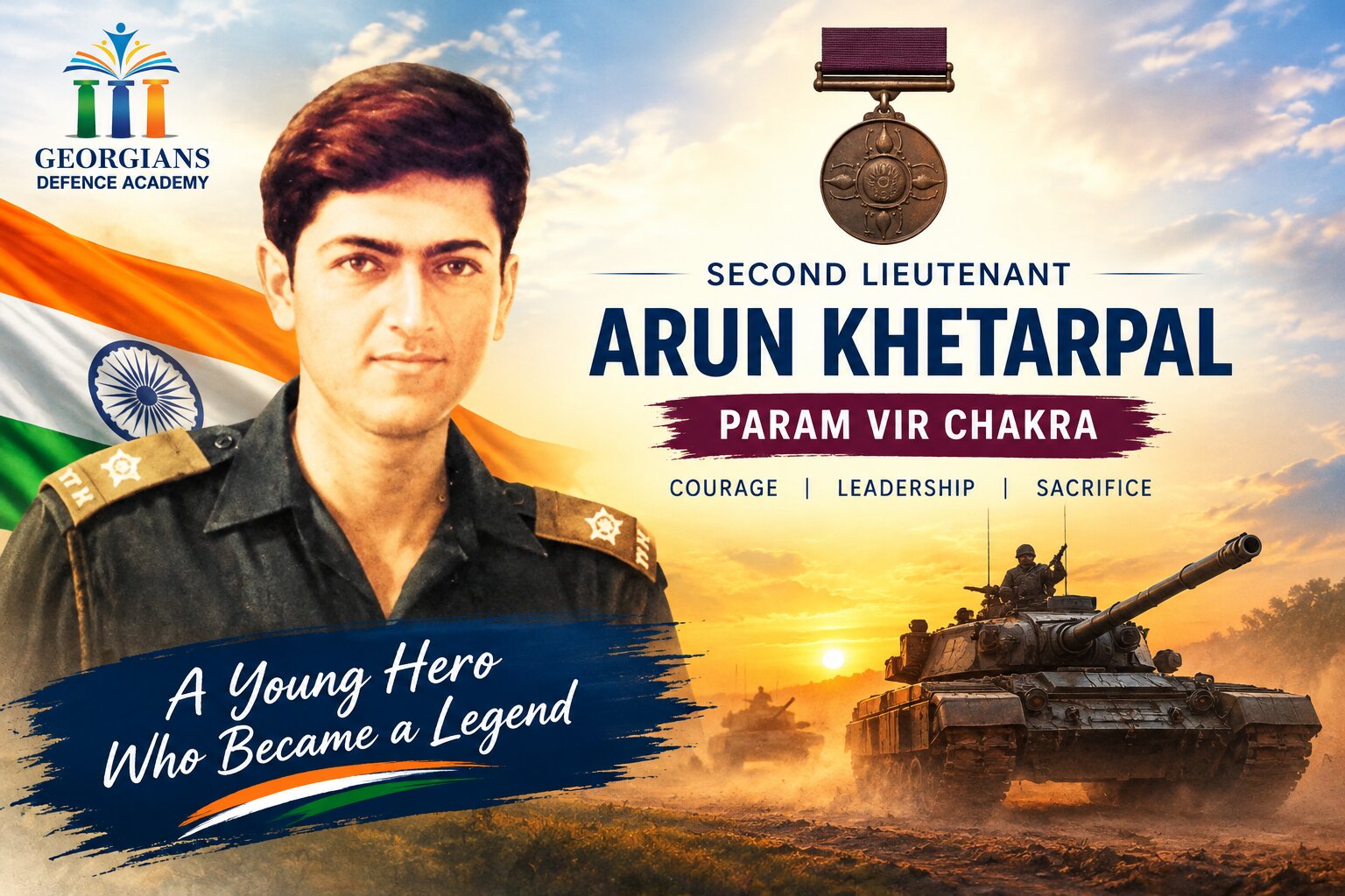 Second Lieutenant Arun Khetarpal: The Young Hero Who Became a Legend
