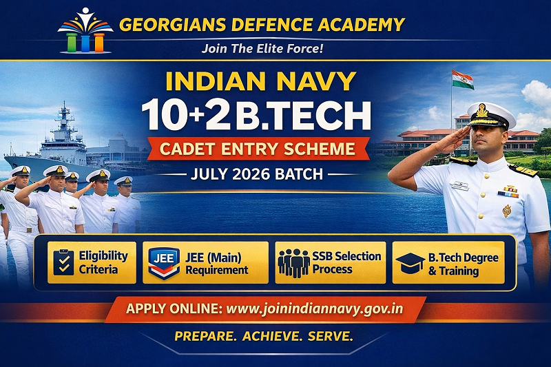 Indian Navy 10+2 (B.Tech) Cadet Entry Scheme – July 2026