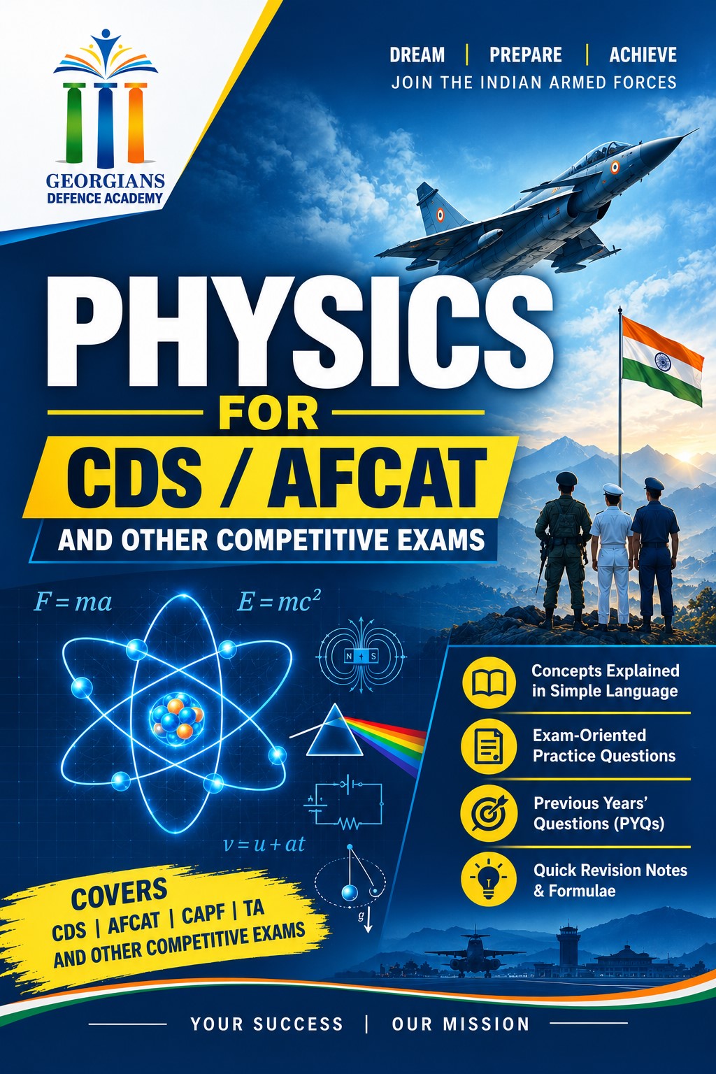Physics For CDS/AFCAt/CAPF and other competitive exams